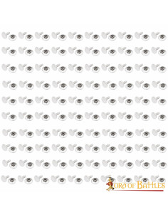 Set mit 100 Knöpfen, Nietentyp, aus Nickel 2