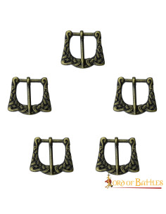 Set mit 5 keltischen und mittelalterlichen Gürtelschnallen