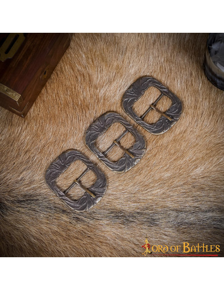 Set 3 hebillas de cinturón medievales... Set 3 hebillas de cinturón medievales...