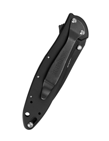 Kershaw Leek zakmes, zwart met gekarteld