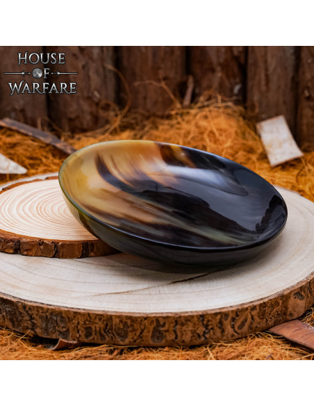 Mittelalterlicher Teller aus Hornhorn...