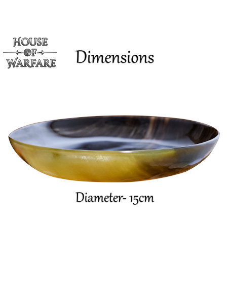 Mittelalterlicher Teller aus Hornhorn...