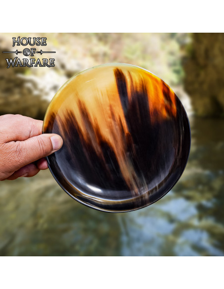 Mittelalterlicher Teller aus Hornhorn...