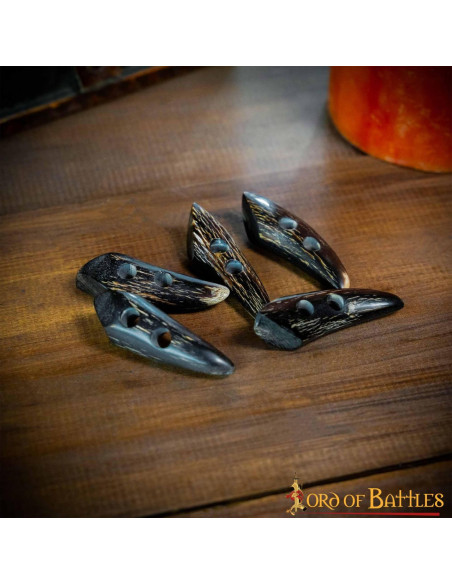 Set 5 cierres de cuerno con 2...