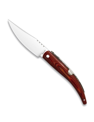 Klassisches Taschenmesser aus rotem Knüppelholz