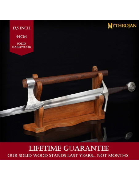 Bordstøtte i træ til 2 våben