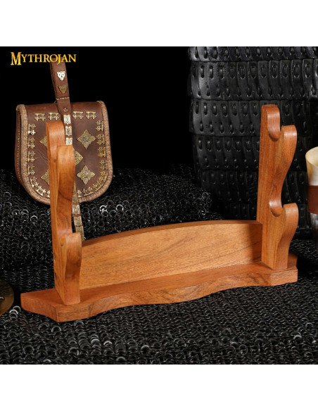 Houten bureaubladsteun voor 2 wapens