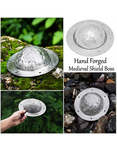 Zilveren umbo voor viking schilden in...