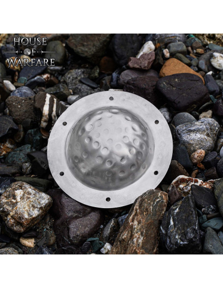 Sølv umbo til vikingeskjolde i stål