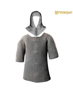 Set cota de malla con verdugo acabado pulido zinc (talla M)