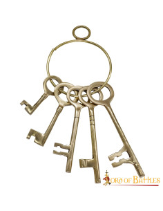 Set 5 llaves con llavero de las mazmorras medievales
