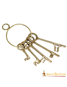 Set 5 llaves con llavero de las mazmorras medievales 2
