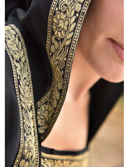 Vestido Medieval Leonor en negro con...