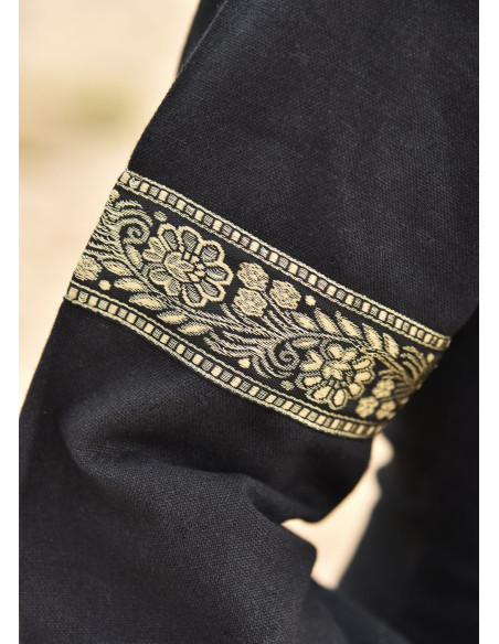 Vestido Medieval Leonor en negro con...