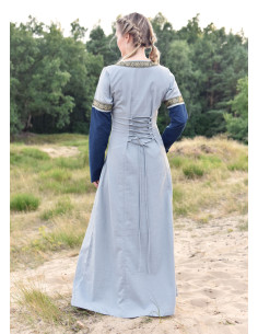 Medieval kjole Leonor i blå-grå 2