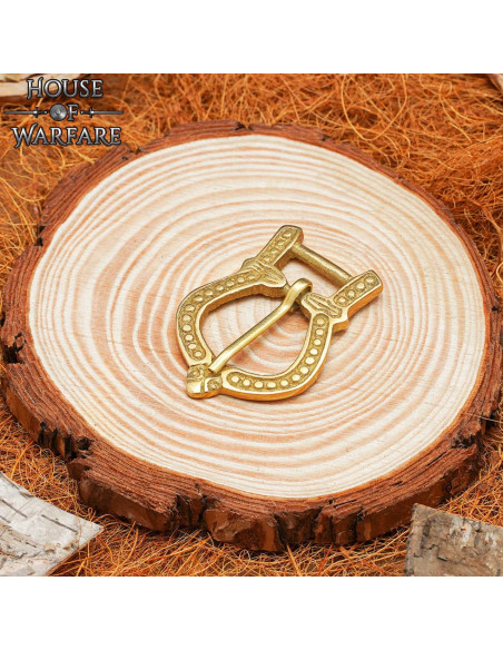 Kleine middeleeuwse koperen riemgesp