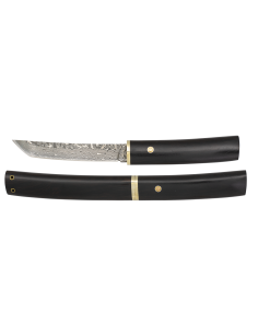 Damaskus stålkniv, 73 lag (21,70 cm.)