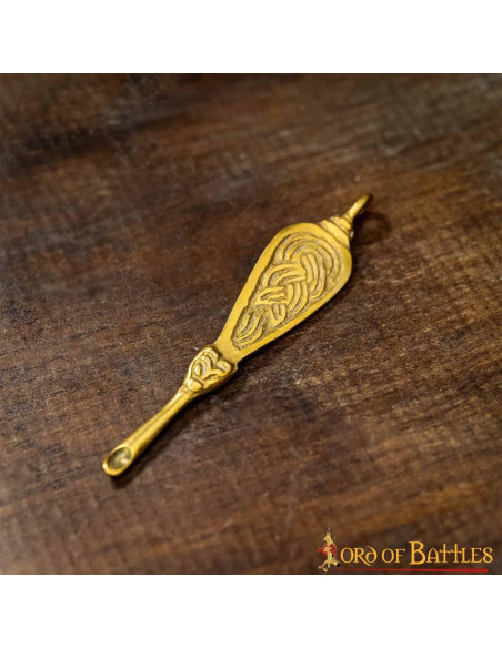 Sæt med 2 vikinge ørerensere i messing