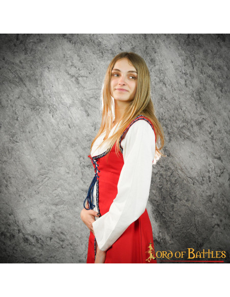 Rotes mittelalterliches Brial mit...