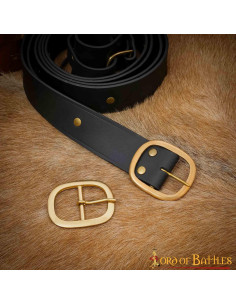 Hebilla medieval ovalada para cinturón (6,1x7,2 cm.)) 2