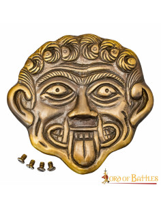 Decoración Medusa Griega en latón envejecido 2