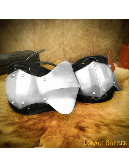 Gewatteerde stalen elleboogbeugels...