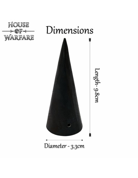 Hætte til romersk pilum smedet i hånden