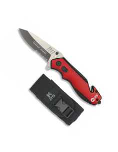 Navaja de seguridad K25 roja-negra
