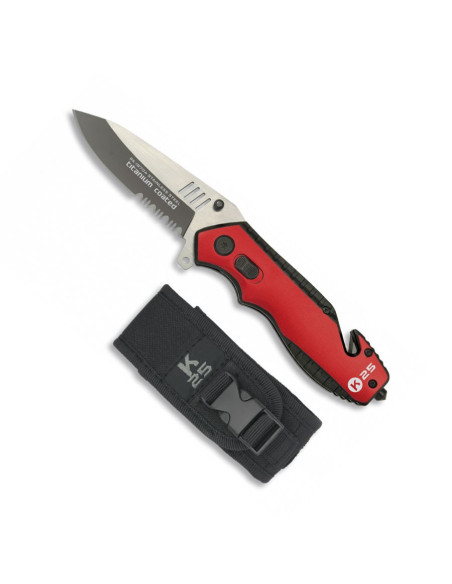 K25 Rasierhobel rot-schwarz