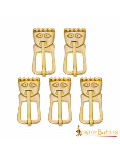 Set 5 hebillas celtas o vikingas para cinturones, bolsos...