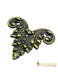 Adorno floral medieval para cuero o prendas de ropa 2