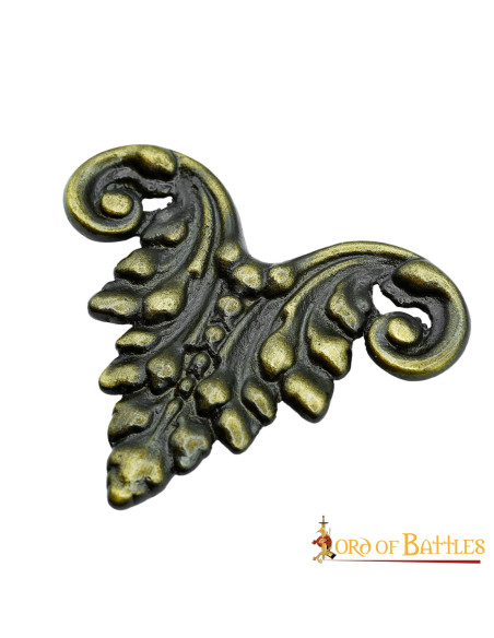 Middeleeuws bloemenornament voor leer...