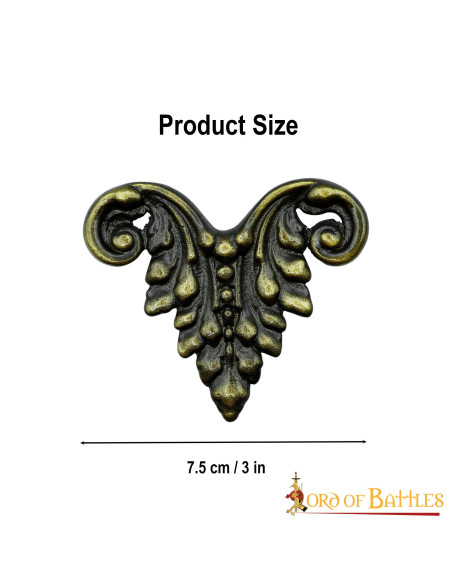 Middeleeuws bloemenornament voor leer...