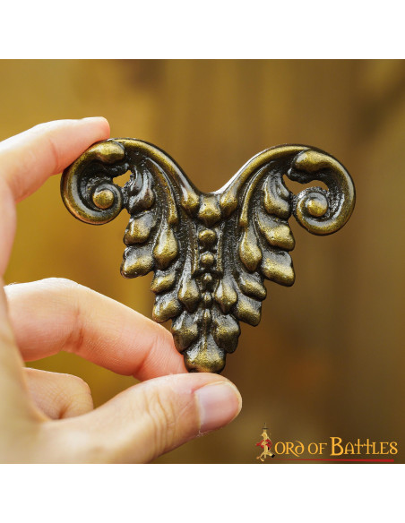 Adorno floral medieval para cuero o...