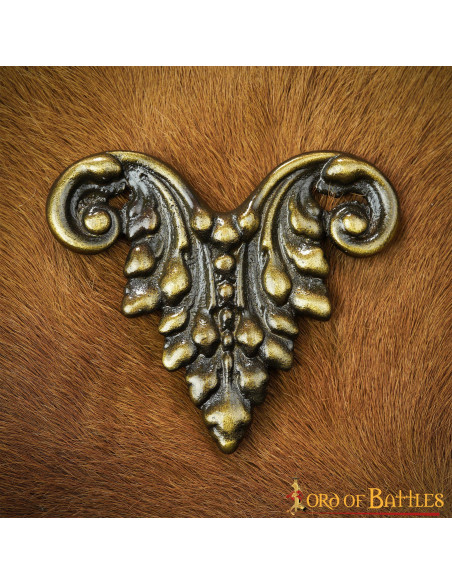 Middeleeuws bloemenornament voor leer...