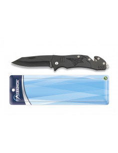 Reddingsmes met linerlock (17,2 cm.)
