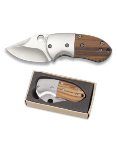 Albainox zakmes hout met doosje (11,6 cm.)