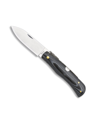 Albainox sort mikarta lommekniv i kulstofstål (19,3 cm.)