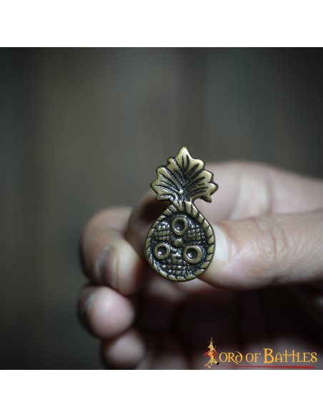 Set 5 adornos piña en latón... Set 5 adornos piña en latón...