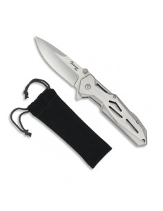 Albainox Plus pennekniv og fløjlsskede i stål (20,6 cm.)