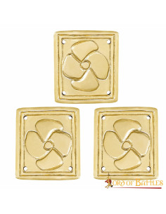 Set 3 mittelalterliche Blumenornamente für Ihre Gürtel 2