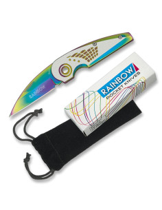 Fantasy Rainbow Taschenmesser mit Scheide (15,2 cm.)