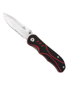 Derde merk zakmes G10 bicolor handvat (16,8 cm.)