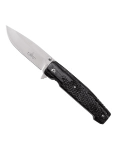 Messer der dritten Marke mit schwarzem Holzgriff (20,3 cm).