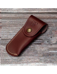 Brun skede til Cudeman knive (12 cm.)