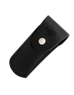 Cudeman sort læderetui til knive (9 cm.)