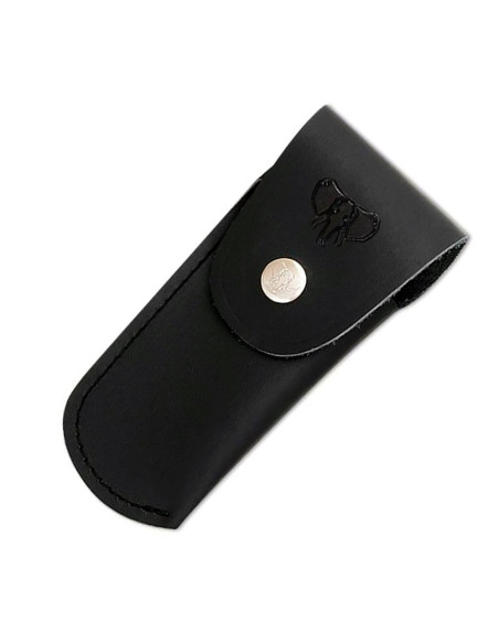 Cudeman sort læderetui til knive (9 cm.)
