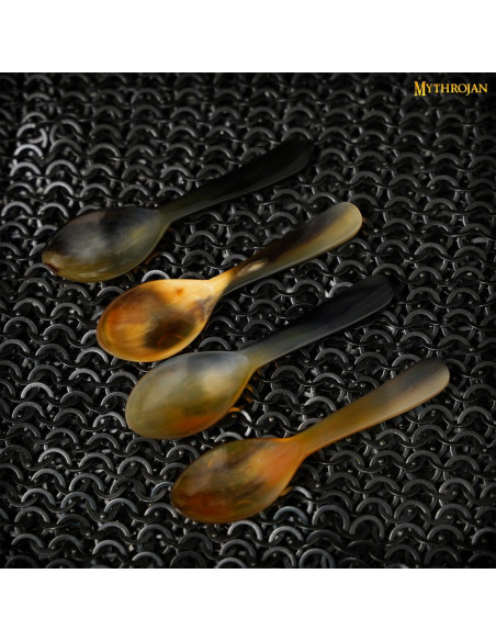 Set 4 cucharas medievales en asta de...