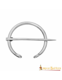 Vernikkelde Vikingfibula voor kleding 2