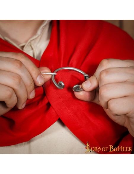 Vernikkelde Vikingfibula voor kleding